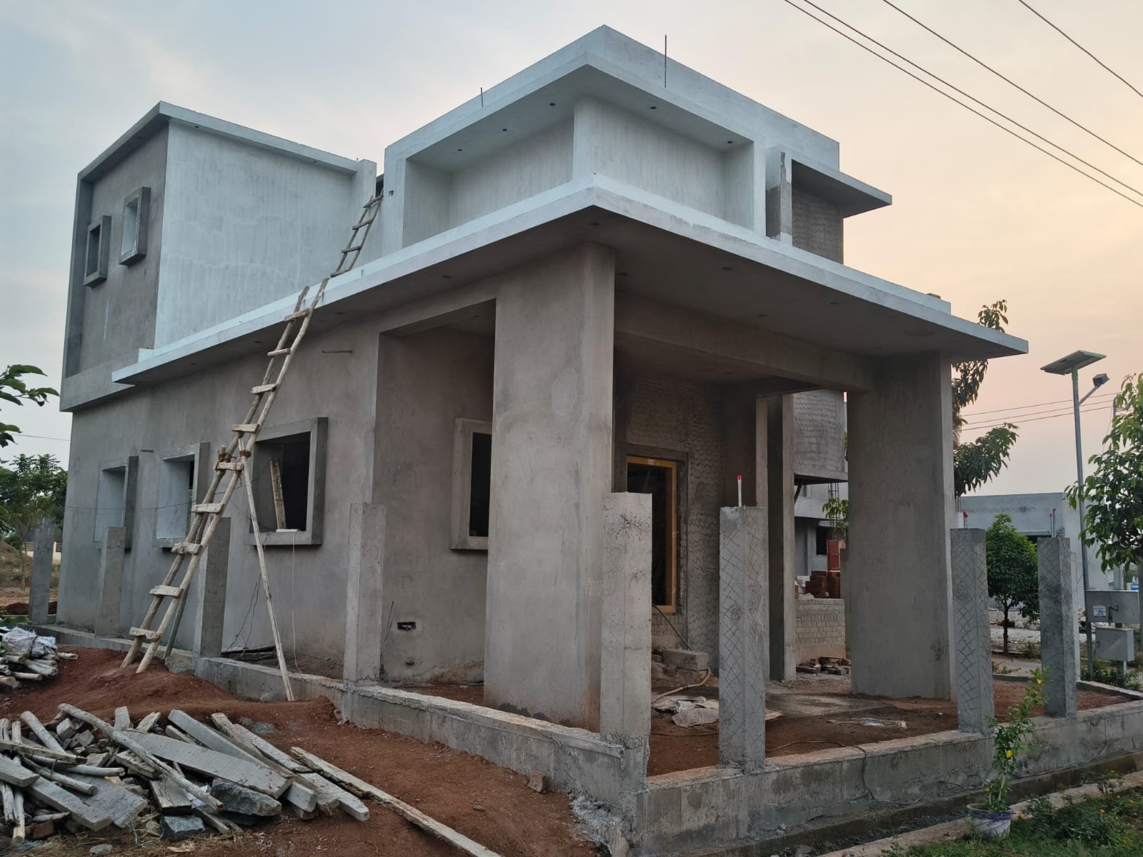 Plastering and Services Stage